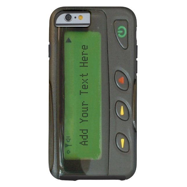 Personlig Funny 90s Old school Pager Case-Mate iPhone Skal (Baksidan)