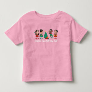 Personlig Funny Ansikte Photo jul Elf T Shirt