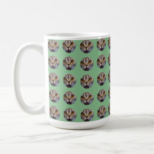 Personlig Funny Ansikte Photo Kaffemugg (Vänster)