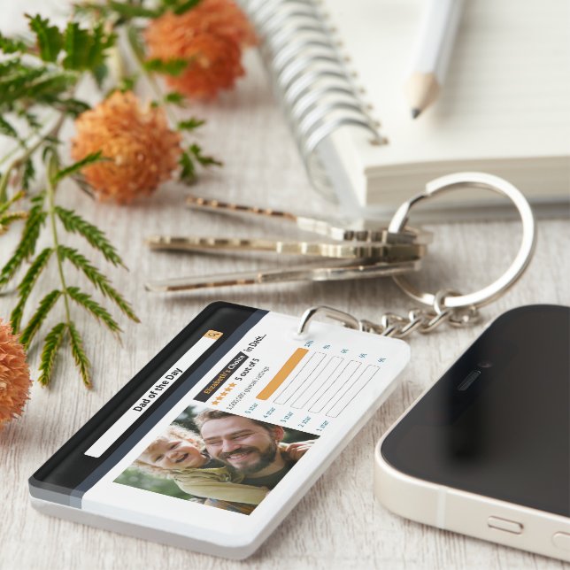 Personlig Funny bästa fotopatentkedja för Pappa (Högra Framsidan)