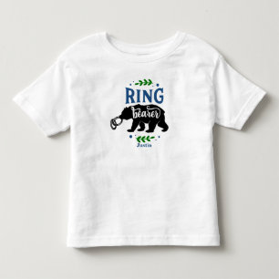 Personlig Funny Bear Ring Bearer T Shirt