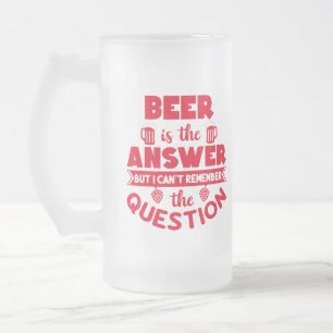 Personlig, Funny Beer är Svarstyp Frostat Ölglas