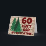 Personlig Funny Birthday Old Träd Kort<br><div class="desc">Anpassningsbar Birthday-designen med grönt Forest träd med det roliga citatet (ålder) är inte gammal,  om du är träd. Den här underbara gag-presenten kommer att få det mest skrattande på Födelsedagsfesten.</div>