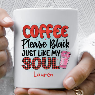 Personlig Funny Black Coffee Mugg