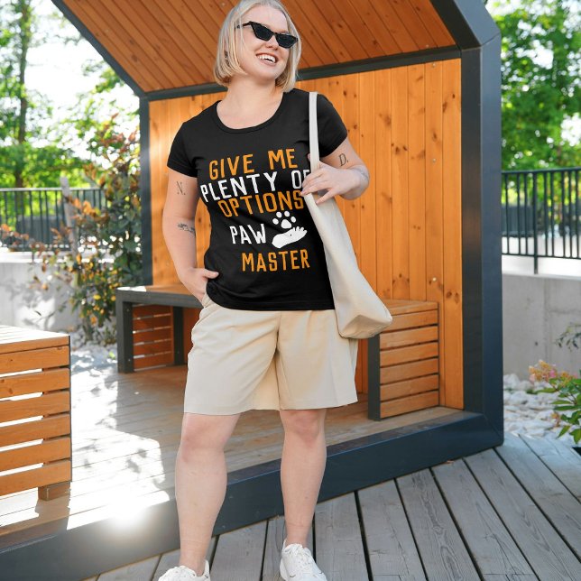 Personlig Funny Cat Pet Quote Cute Women Black T Shirt (Skapare uppladdad)
