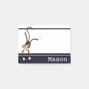 Personlig Funny Cheeky Monkey Post-it Block