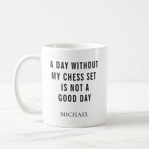 Personlig Funny Chess Player Gag Kaffemugg
