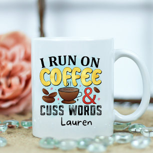 Personlig Funny Cuss Ord Coffee Mugg