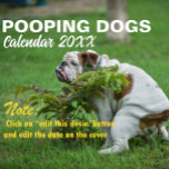 Personlig Funny Dogs Pooping Calendar 2025 Kalender<br><div class="desc">Superskoj hundar fotograferade bilder-kalendern för 2025. Perfekt för det nya året och helgdagar,  underbar för hundar och lustigt djur i älskare.</div>