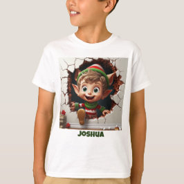 Personlig Funny Elf-jul T Shirt