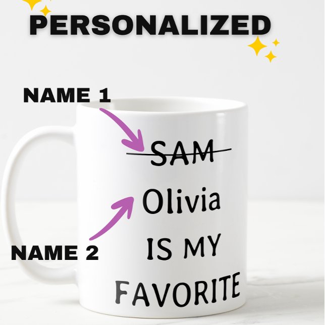Personlig Funny Favorite Child Mugg, två Barn Kaffemugg (Skapare uppladdad)