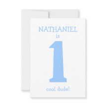 Personlig Funny First Birthday Boy Party