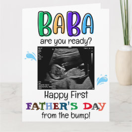 Personlig Funny First Fars dag från Bump Kort