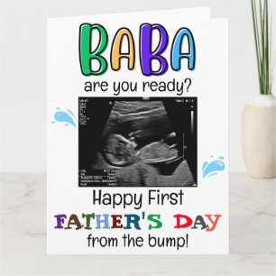 Personlig Funny First Fars dag från Bump Kort