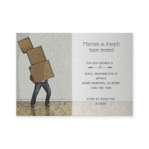 Personlig Funny Flytta Announcement Vi har flyttat