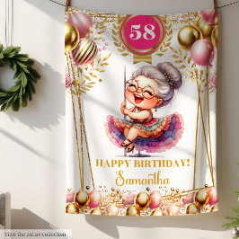 Personlig Funny Grandma Blanket Birthday Gift Fleecefilt