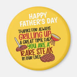 Personlig Funny Grill Chef pappa Magnet