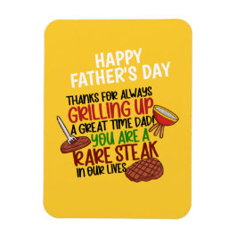 Personlig Funny Grill Chef pappa Magnet