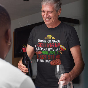 Personlig Funny Grill Chef pappa T Shirt