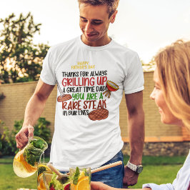 Personlig Funny Grill Chef pappa T Shirt
