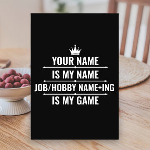 Personlig Funny Job och Hobby Namn Bordsnummer