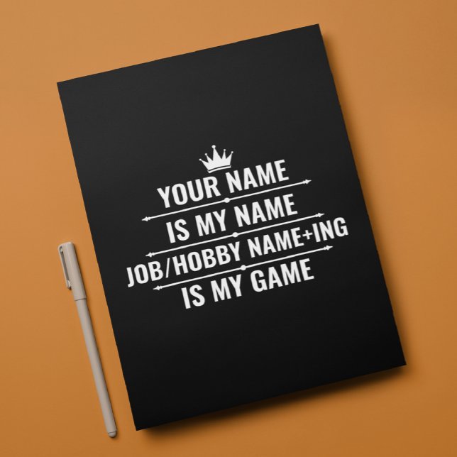 Personlig Funny Job och Hobby Namn Brevhuvud (Skapare uppladdad)