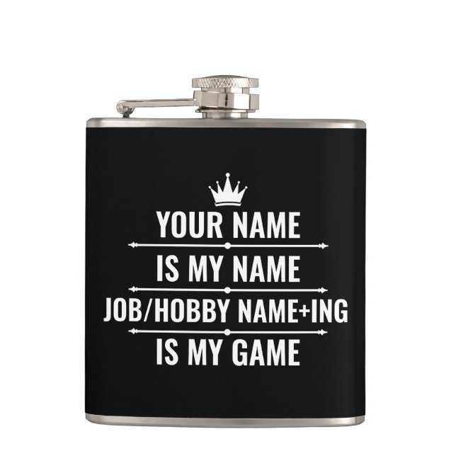 Personlig Funny Job och Hobby Namn Fickplunta (Framsidan)