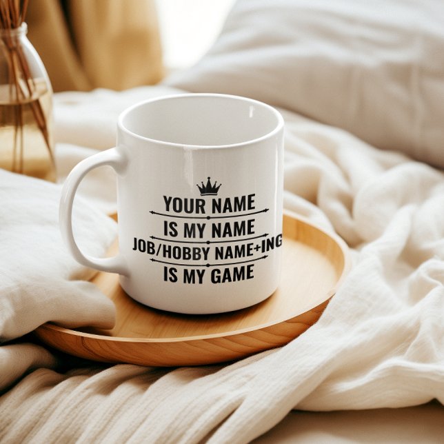 Personlig Funny Job och Hobby Namn Kaffemugg (Skapare uppladdad)
