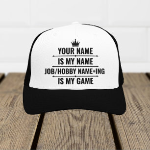 Personlig Funny Job och Hobby Namn Keps