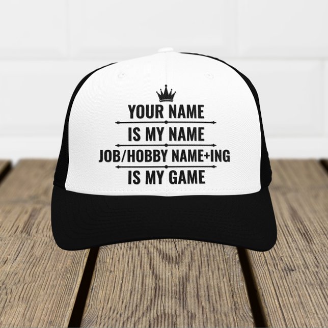 Personlig Funny Job och Hobby Namn Keps (Skapare uppladdad)