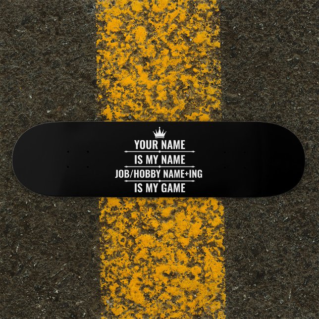 Personlig Funny Job och Hobby Namn Mini Skateboard Bräda 18,5 Cm (Skapare uppladdad)