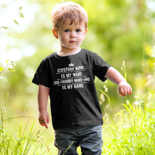 Personlig Funny Job och Hobby Namn T Shirt