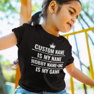 Personlig Funny Job och Hobby Namn T Shirt