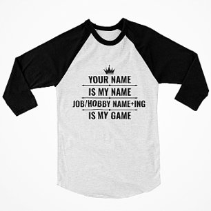 Personlig Funny Job och Hobby Namn T Shirt