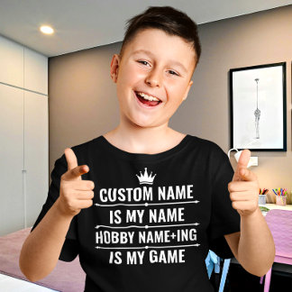 Personlig Funny Job och Hobby Namn T Shirt