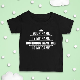 Personlig Funny Job och Hobby Namn T Shirt