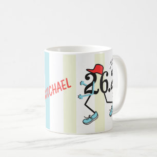 PERSONLIG Funny Marathon 26.2 © Gift for Springer Kaffemugg