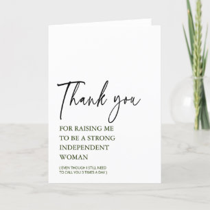 Personlig Funny Milennial Mamma Mors dag Card Tack Kort