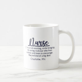 Personlig Funny Nurse-definition Kaffemugg