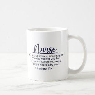 Personlig Funny Nurse-definition Kaffemugg