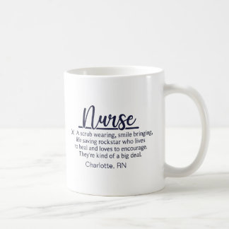 Personlig Funny Nurse-definition Kaffemugg