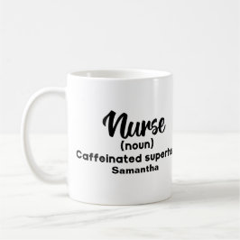 Personlig Funny Nurse-definition Kaffemugg
