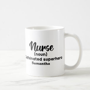 Personlig Funny Nurse-definition Kaffemugg