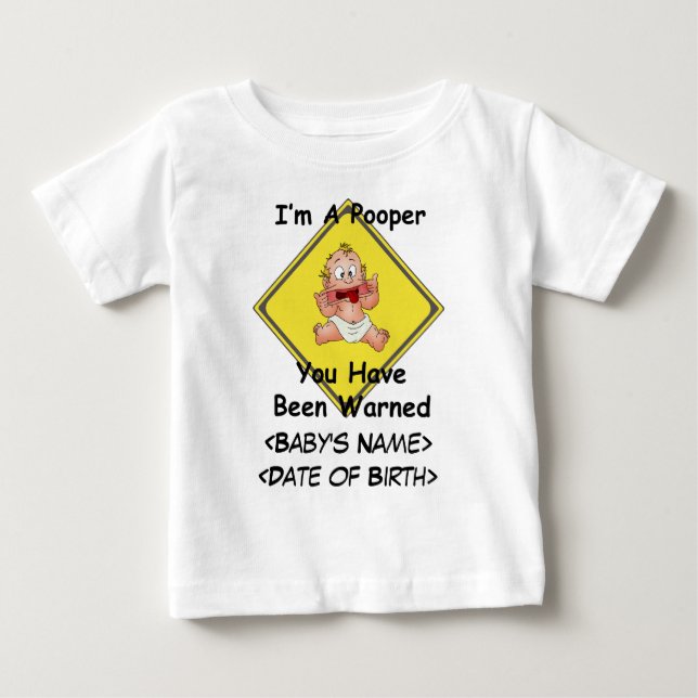 Personlig Funny Nyfödd bebis T-Shirts (Framsida)