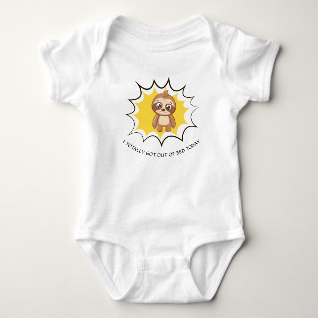 Personlig funny offert | Sloth Template Unisex T Shirt (Framsida)