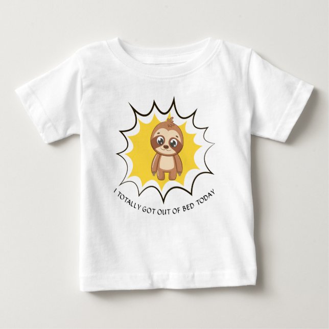 Personlig funny offert | Sloth Template Unisex T Shirt (Framsida)