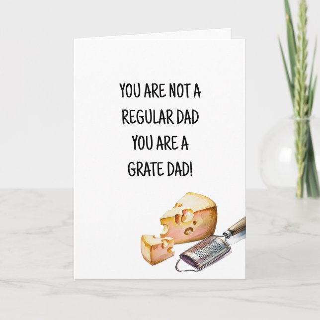 Personlig Funny Pappa, Grandpa Fars dag Card Tack Kort (Framsida)