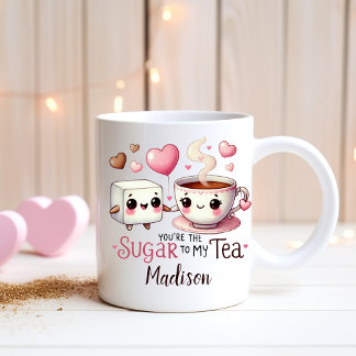 Personlig Funny Par - Socker till min tea Kaffemugg