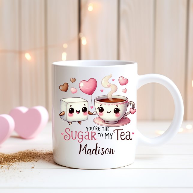 Personlig Funny Par - Socker till min tea Kaffemugg (Skapare uppladdad)