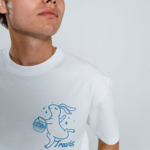 Personlig Funny Påskhare Shirt med Namn T
